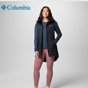 Columbia Women's Heavenly Black Quilted Omni Heat Vest size L NWOT